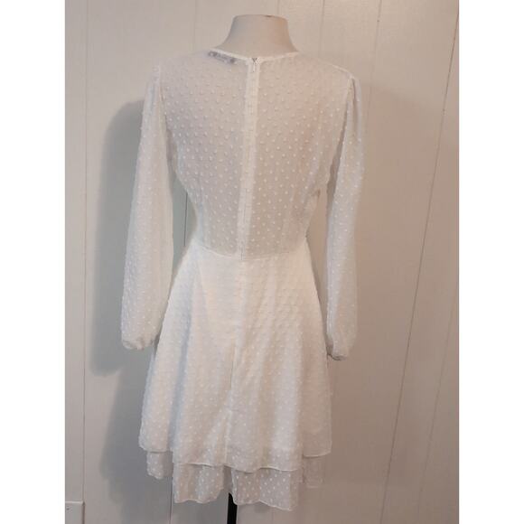Double Crazy Mini Dress White Med - Picture 3 of 8